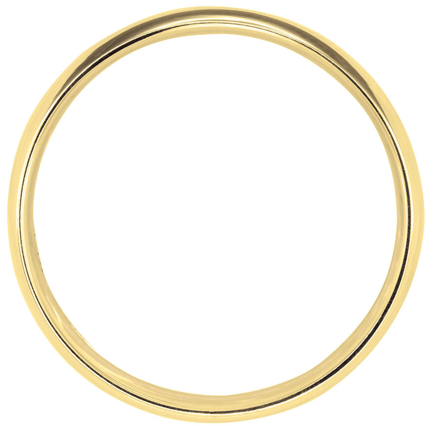 Low Dome Comfort Fit Wedding Band in 14K Yellow Gold (6MM)