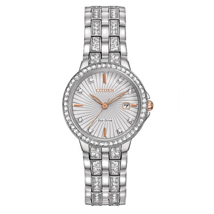Citizen Women's Silhouette Crystal Eco-Drive Stainless Steel Watch | EW2340-58A