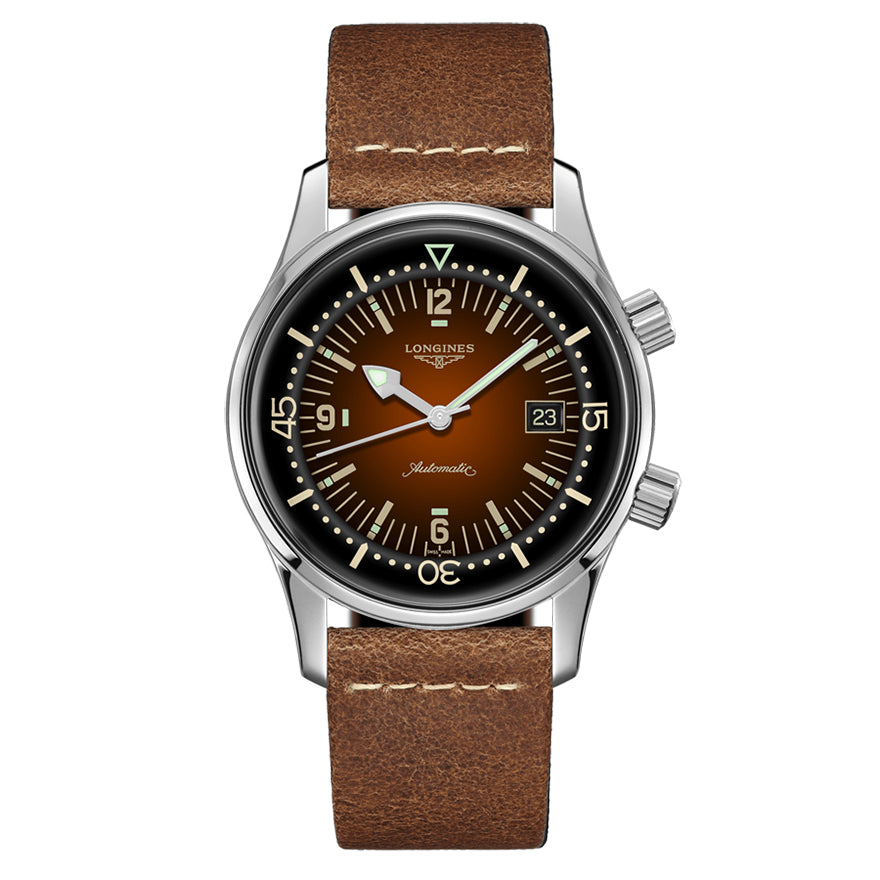 Longines Legend Diver Brown Dial Men's Watch | L3.774.4.60.2