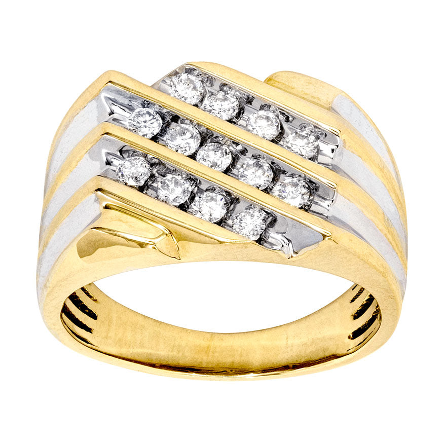 Men's Diamond Ring in 10K Yellow Gold (0.50ct tw)